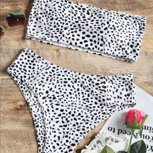 Zaful high waisted leopard print bikini set